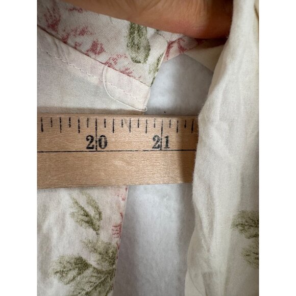 Lauren Ralph Lauren womens floral cottage core pajama top cream sz S - Picture 4 of 5